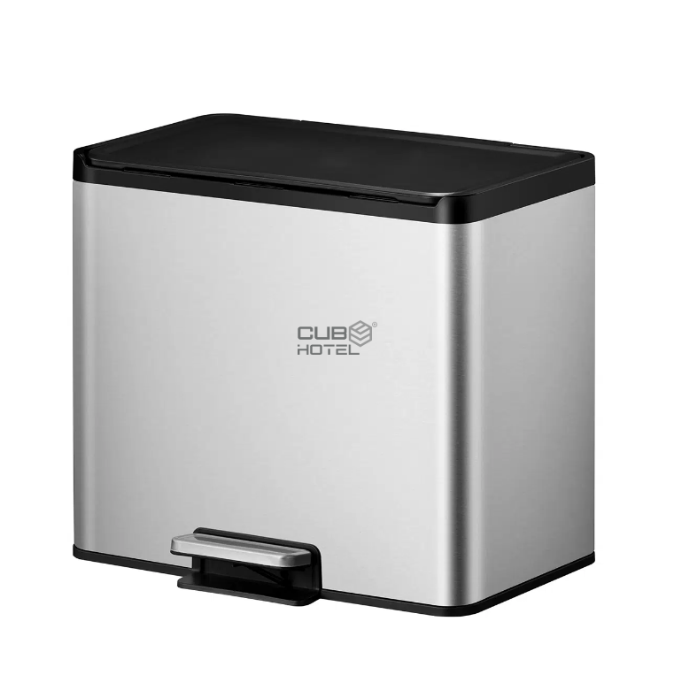 Balde com Pedal 9+9+9L Inox Mate EKO Essential 